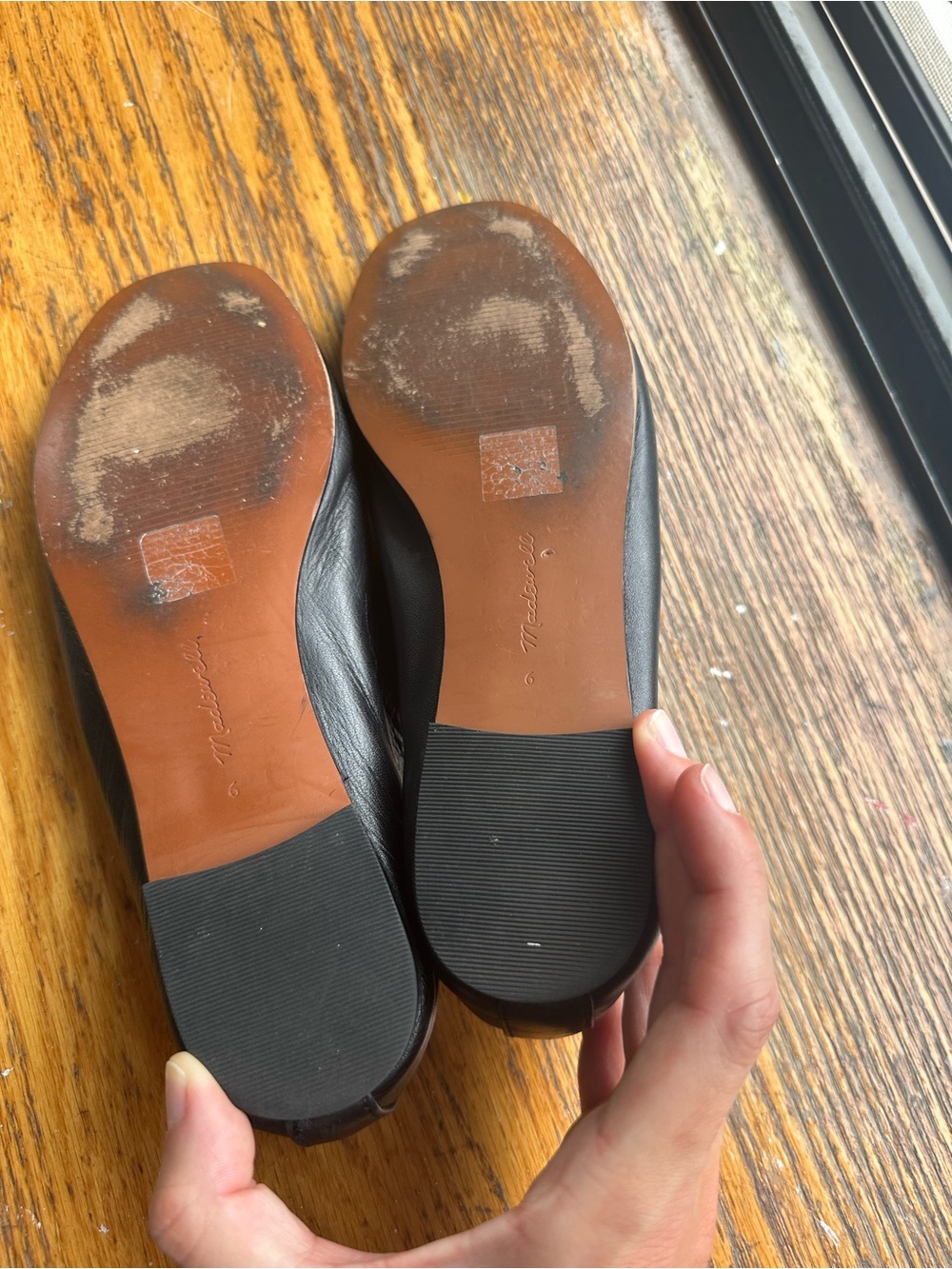 Madewell Greta Mary Jane Flat Black - Picture 3 of 4